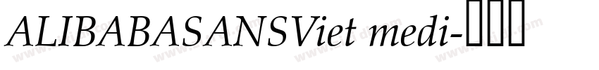 ALIBABASANSViet medi字体转换